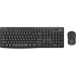 Logitech MK295 Silent Wireless Combo tastiera Mouse incluso USB QWERTY Nordic Grafite