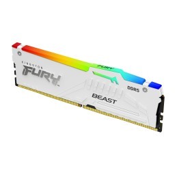 Kingston Technology FURY Beast 16 GB 5200 MT s DDR5 CL40 DIMM White RGB XMP